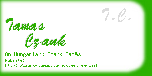 tamas czank business card